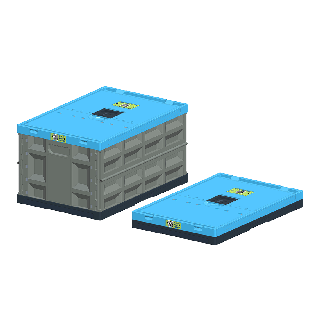 Gudayi folding plastic box with mechanical lock(20*14.5*11.8)