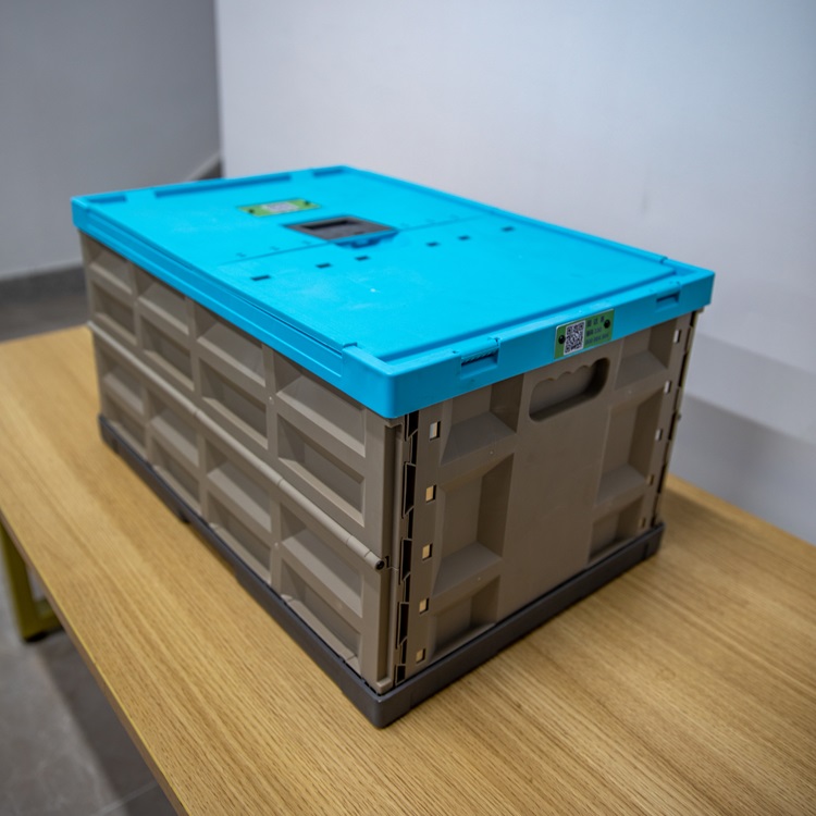 Gudayi folding plastic box with mechanical lock(20*14.5*11.8) - Image 2