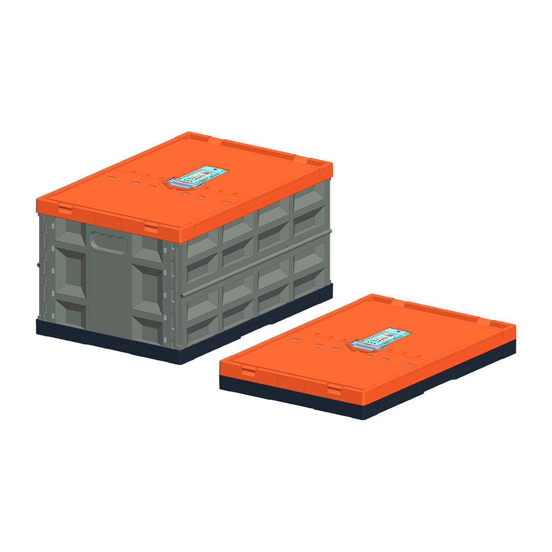 Gudayi folding plastic box with electronic lock(20*14.5*11.8)