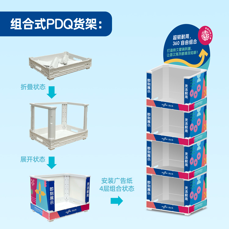 Gudayi Foldable PDQ Display Rack(15.8*11.8*11.8) - Image 2